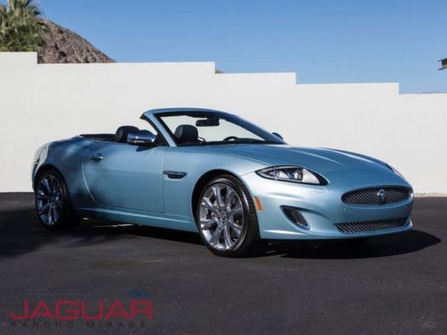 Used 2013 jaguar xk convertible crystal blue portfolio package