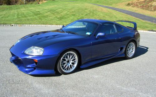 1994 toyota supra rsp blue, na to turbo, custom , 500hp, 300 miles since build