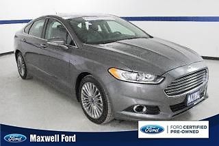 2013 ford fusion 4dr sdn titanium 2.0l ecoboost leather sunroof certified