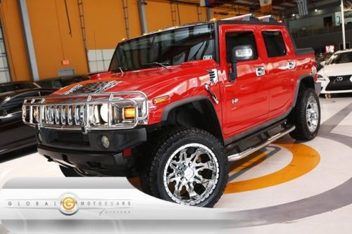 05 hummer h2 sut 4wd bose navigation heated leather moonroof chromes boards