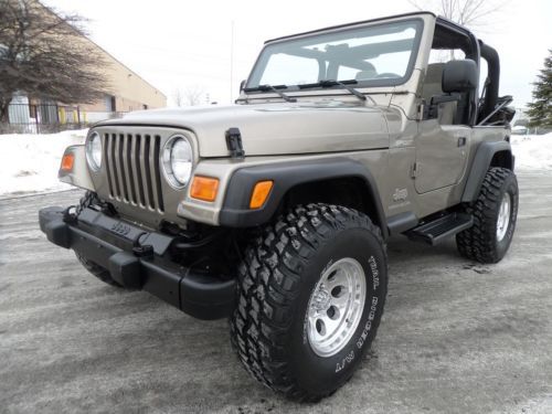 2003 jeep wrangler sport 4.0l 6cyl auto a/c low miles 2&#034; lift &amp; new tires