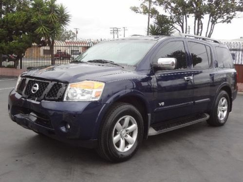 2008 nissan armada se 4wd damaged salvage priced to sell runs! loaded wont last!