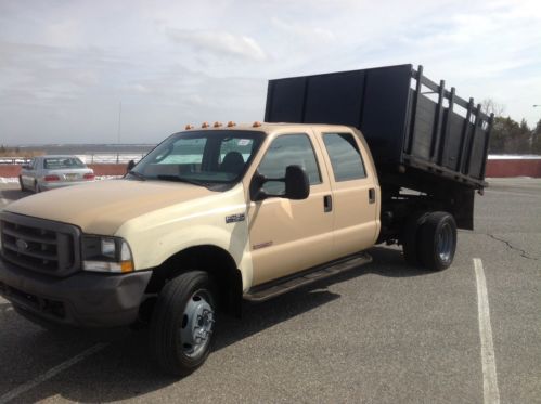 Ford f450 super duty crew cab diesel dump truck 1 owner ford maintained carfax
