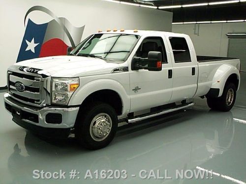 2014 ford f-350 crew cab 4x4 diesel dually leather 14k! texas direct auto
