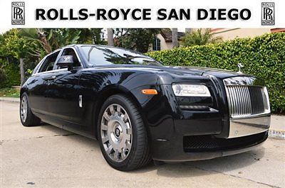 2012 rolls-royce ghost ewb. black over black. 6400 miles. san diego.