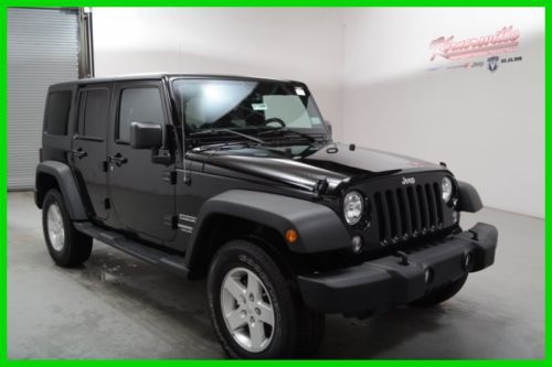 Free shipping &amp; airfare! new 2014 black jeep wrangler unlimited sport hard top