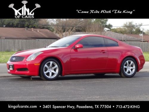 2005 infiniti g35 coupe w/heated leather clean 2 owner carfax we finance