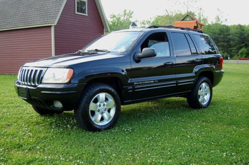 No reserve...gorgeous 2001 jeep grand cherokee limited, 2wd, moonroof,leather,cd