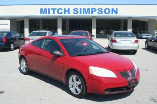 2006 pontiac g6 gt coupe bright red sunroof good miles
