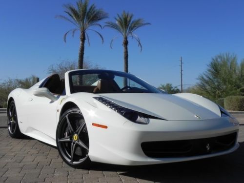 Stunning ferrari 458 spider - front lift, shields, graphite wheels! great colors