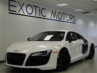 2012 audi r8 coupe quattro! nav rear-cam pdc htd-sts 19-whl bang&amp;olufsen waranty