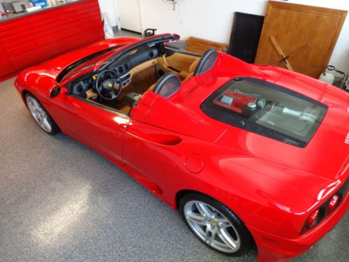 Ferrari 360 f1 spider red on tan &#034;perfection&#034;