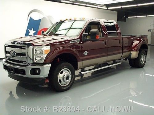 2011 ford f350 lariat fx4 4x4 diesel sunroof nav 22k mi texas direct auto