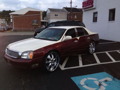 2001 cadillac deville dhs show car custom everything one of a kind cheap 24&#034; rim