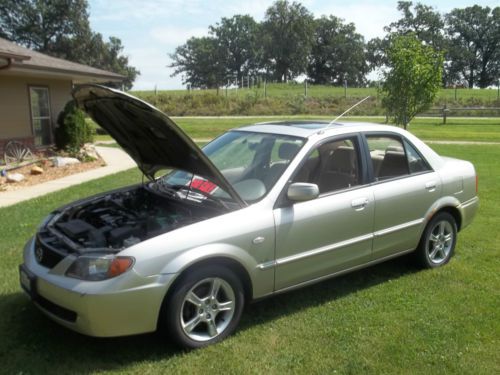 Mazda protege. car, silver