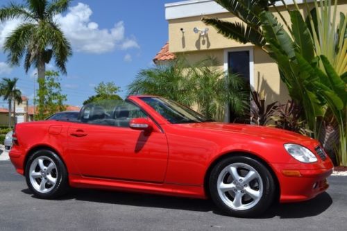 2001 mercedes slk320 v6 florida hardtop convertible 51k carfax cert heated lther