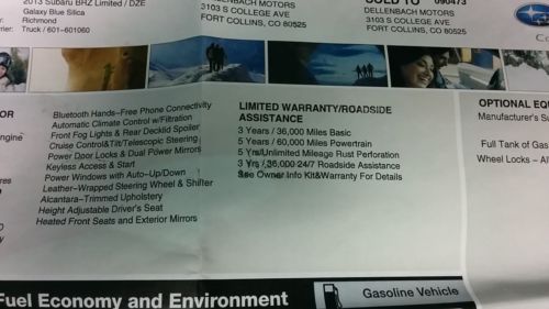 2013 Subaru BRZ Builder Fixer Rebuild Parts Only, US $9,800.32, image 18