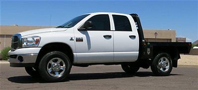 2009 dodge ram 2500 4x4 crew 6.7l diesel flat bed well maintained very clean!!!!
