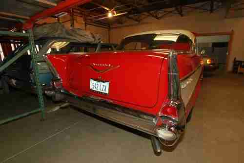 Red '57 Chevy Bel Air 2-Door Hardtop, US $27,500.00, image 9