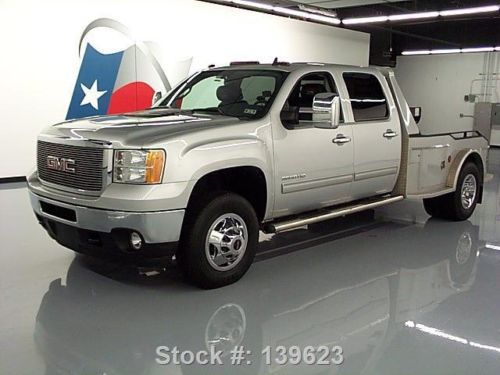 2011 gmc sierra 3500 hd crew 4x4 diesel hauler tow 59k texas direct auto