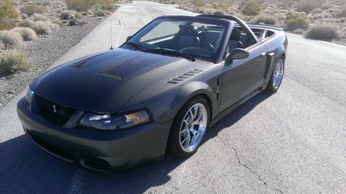 2003 ford mustang svt cobra convertible 2-door 4.6l supercharged no reserve!!!