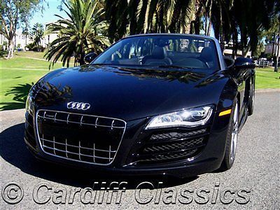 2011 audi r8 v10 spyder - 6-speed r-tronic-clean carfax *2 owner california car*