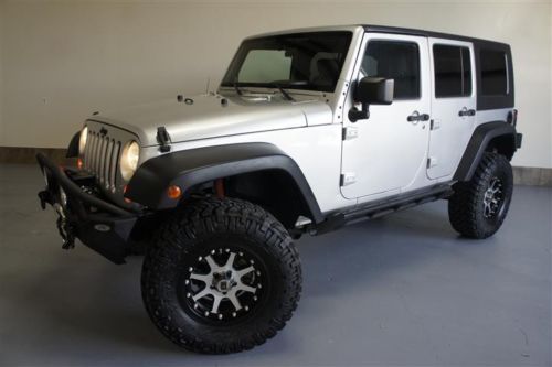 Custom lifted 09 jeep wrangler unlimited x 4wd low miles winch xd wheels nice!!!
