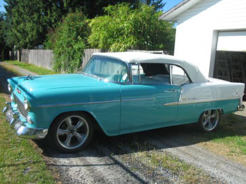 1955 chevrolet bel air 2 door convertible 55 chevy 1932 miles