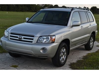 06 highlander, 4x4, 49k miles,v6,1 owner, leather, sunroof, alloy, tow package