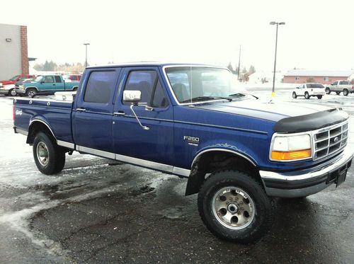 1996 ford f-250 xl 4x4 crew cab pickup 4-door 7.3 powerstroke