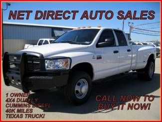 09 ram 6.7 diesel dually auto 40k miles 1 owner net direct auto texas clean!