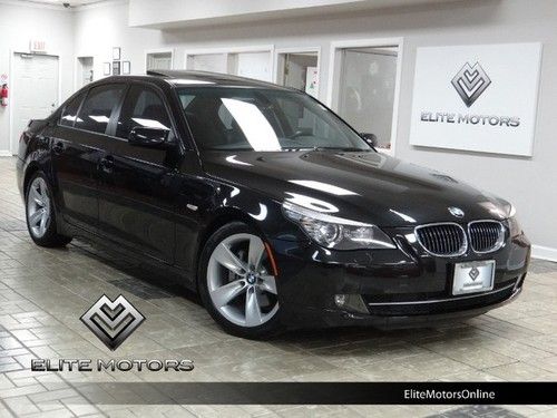 2008 bmw 528i sport pkg cld wthr pkg navi moonroof xenons 2~owners cpo