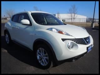 2012 nissan juke 5dr wgn cvt sl awd white pearl heated leather, loaded. sunroof