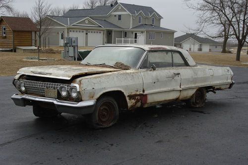 1963 Chevrolet COUPE Impala Bel Air Biscayne Parts Cars, image 1