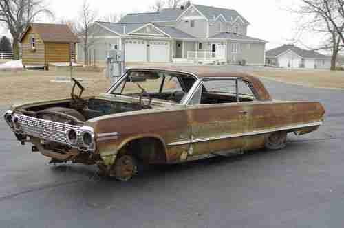 1963 Chevrolet COUPE Impala Bel Air Biscayne Parts Cars, image 12
