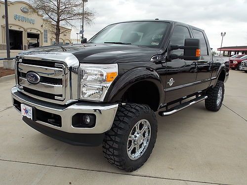 2013 ford f-250 crewcab lariat 4x4 6' lift 35" tires 20' wheels