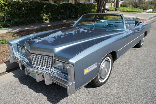 1975 original rare gossamer blue firemist color with fine blue leather interior!