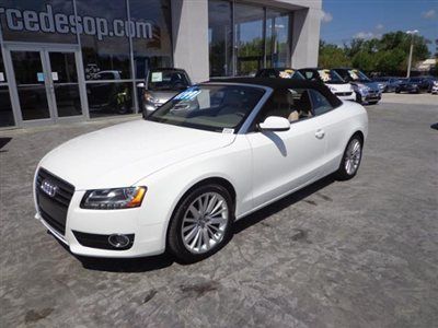 2012 audi a5 convertible 2.0t premium plus cabriolet  low miles a 5 2.0 t