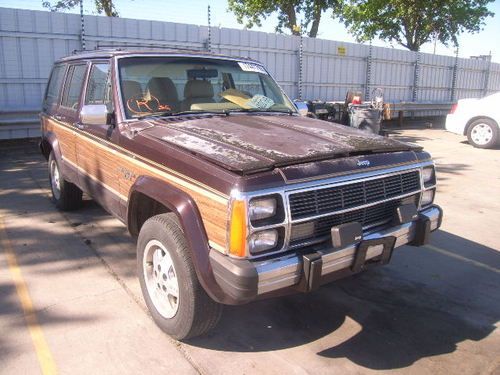 1989 jeep wagoneer limited 4wd 6 cylinder automatic no reserve