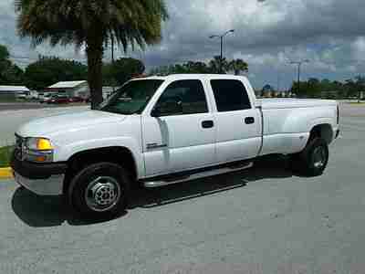 GMC SIERRA 3500 CREW CAB SLT DUALLY 1 TON 6.6 DURAMAX DIESEL GOOSE NECK CLEAN, US $12,950.00, image 2