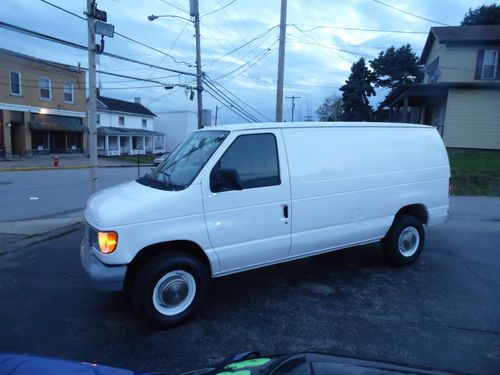 1999 ford e250 work service van truck runs &amp; looks great low miles 59 k original