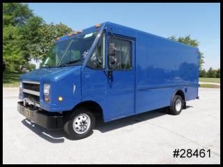 V8 econoline e-450 14' utilimaster box step work van bulkhead drw - we finance!