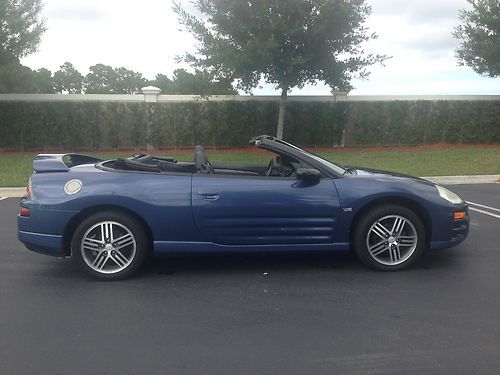 2003 mitsubishi eclipse spyder gts v6 convertable,nice! loaded! wow