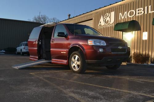 2007 chevrolet uplander amerivan wheelchair accessible handicap van