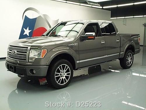 2011 ford f-150 platinum crew 4x4 sunroof nav 20's 1k!! texas direct auto