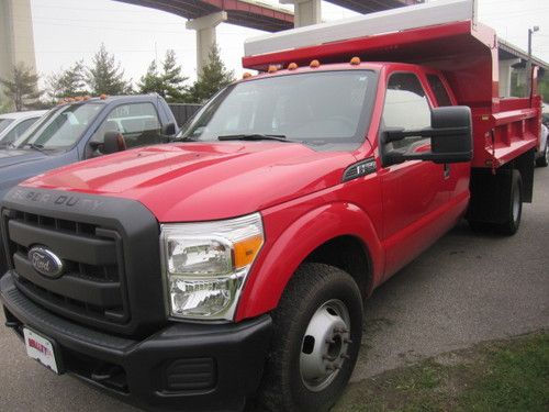 2012 ford f350 xl 4x2 supercab 9' steel dump