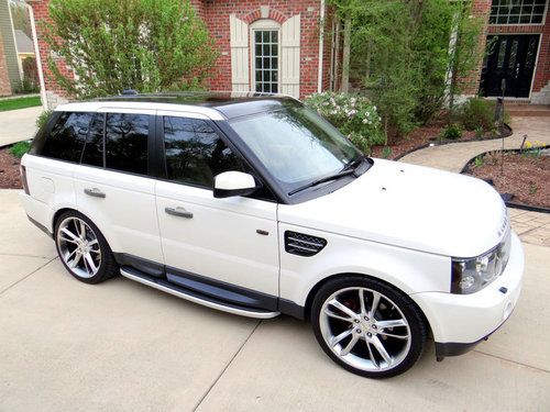 2008 land rover range rover sport hse white 1-owner $10k+ upgrades 100k warranty