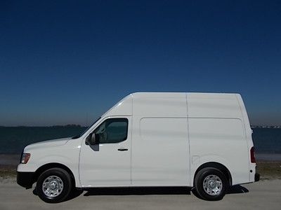 12 nissan nv 2500 hd high roof cargo - factory warranty - one owner florida van