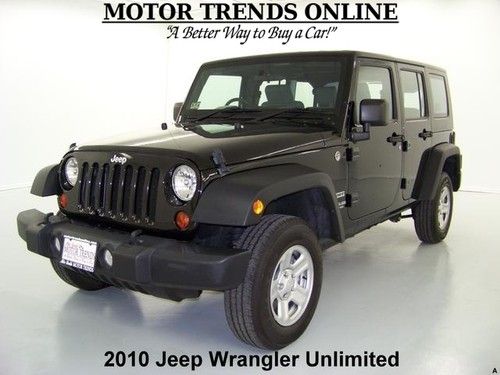 Right hand drive 4x4 unlimited hardtop sport auto cruise 2010 jeep wrangler 13k