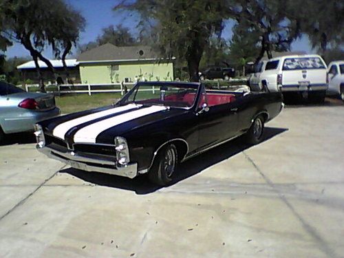 1967 pontic temp convertible color black  clean top to bottom